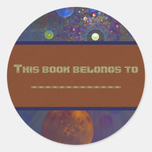 Sticker Rond Autre univers de l'art Abstrait