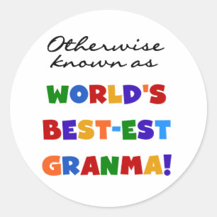 Sticker Rond Autres cadeaux Granma les plus populaires