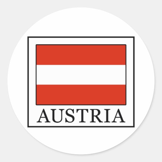 Sticker Rond Autriche (Devant)