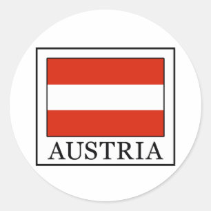 Sticker Rond Autriche
