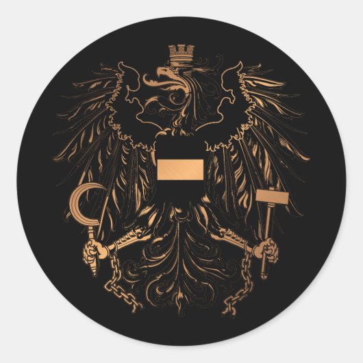 Sticker Rond Autriche (Devant)