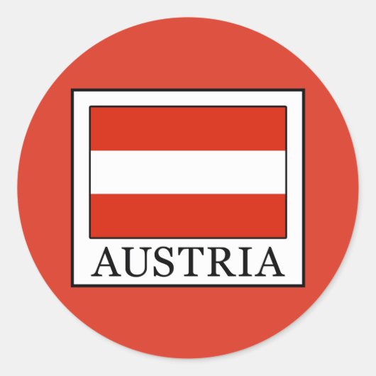 Sticker Rond Autriche (Devant)