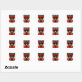 Sticker Rond Autriche (Feuille)