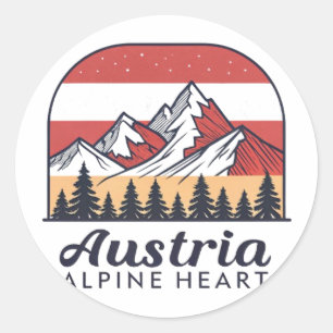 STICKER ROND AUTRICHE
