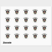 Sticker Rond Autriche (Feuille)