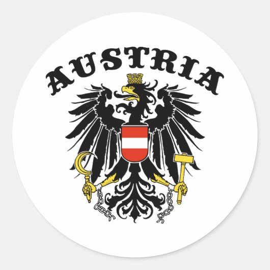 Sticker Rond Autriche (Devant)
