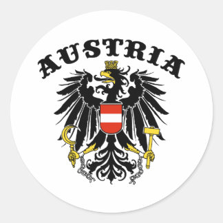 Sticker Rond Autriche