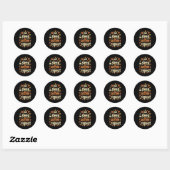 Sticker Rond Autumn Fall Thanksgiving Eat Sleep Coffee Repeat _ (Feuille)