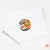 Sticker Rond Autumn Leaves (Enveloppe)