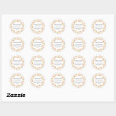 Sticker Rond Autumn Wreath Return Address (Feuille)