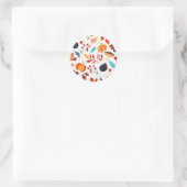Sticker rond aux couleurs joyeuses (Sac)