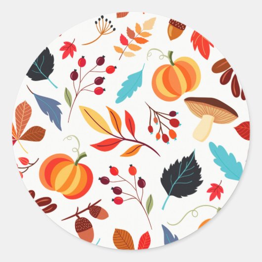 Sticker rond aux couleurs joyeuses (Devant)