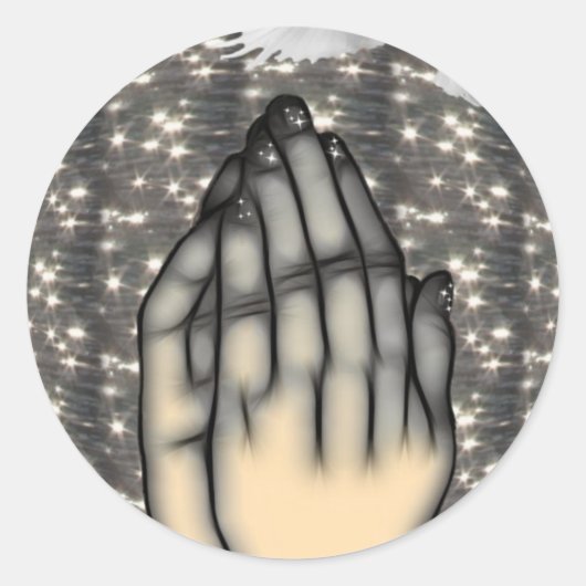 Sticker Rond Aux étoiles (Devant)