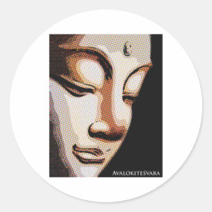 Sticker Rond Avalokitesvara