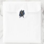 Sticker Rond Avant Batman en couleur (Sac)