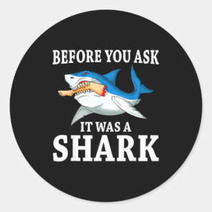 Sticker Rond Avant que vous demandiez C'était un amputé de la j