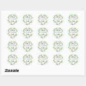 Sticker Rond Avec Dieu, tout est possible (Feuille)