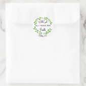 Sticker Rond Avec Dieu, tout est possible (Sac)