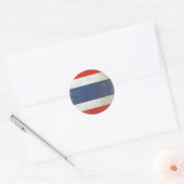 Sticker rond avec Distressed Thailand (Enveloppe)