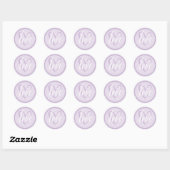 Sticker Rond Avec Love Lavender (Feuille)