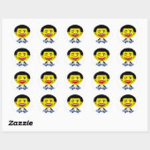 Sticker Rond avec roues (Feuille)