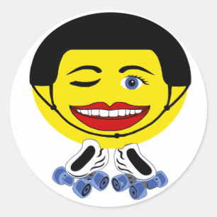 Sticker Rond avec roues