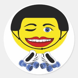 Sticker Rond avec roues
