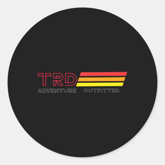 Sticker Rond Aventure 101 Trd Aventure Ted (Devant)