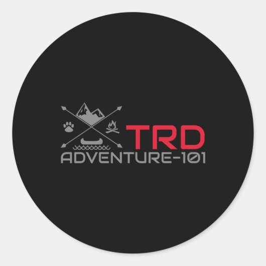 Sticker Rond Aventure 101 Trd Perforce Hors route (Devant)