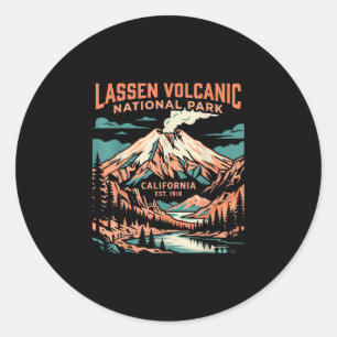 Sticker Rond aventure dans le parc national volcanique de Lasse