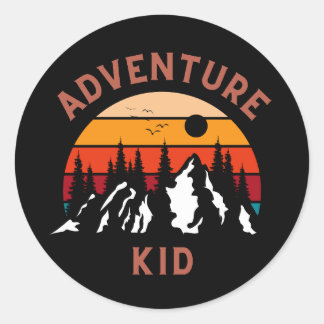 Sticker Rond Aventure Kid