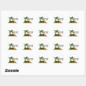 Sticker Rond Aventure RV (Feuille)