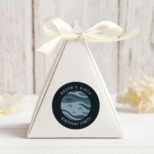 Sticker Rond Aventure spatiale Anniversaire Enfants Enjoués Jol
