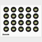 Sticker Rond Aventure Vbs 2 des plus petits insectes grossis à (Feuille)