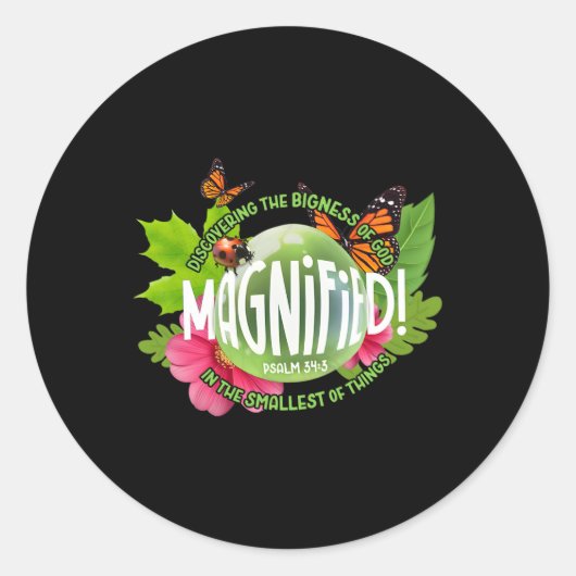 Sticker Rond Aventure Vbs 2 des plus petits insectes grossis à (Devant)