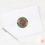 Sticker Rond Aventure visuelle (Enveloppe)