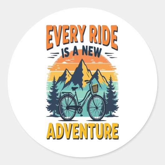 Sticker Rond Aventure VTT (Devant)