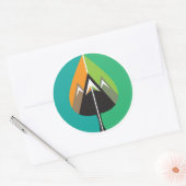 Sticker Rond aventures d'automne (Enveloppe)