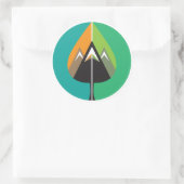 Sticker Rond aventures d'automne (Sac)