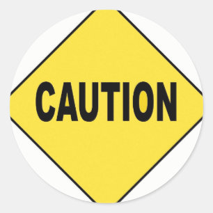 Sticker Rond avertir