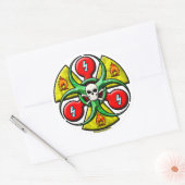 Sticker Rond Avertissement de danger extrême (Enveloppe)