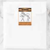 Sticker Rond Avertissement Joueur Temperamental Mandolin (Sac)