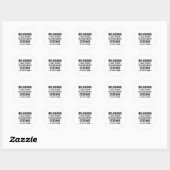 Sticker Rond Avertissement Médicale Coder Je Peux Commencer À C (Feuille)