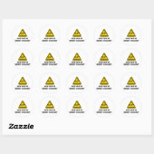 Sticker Rond AVERTISSEMENT - Ne pas entrer dans la lumière dire (Feuille)