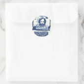 STICKER ROND AVEZ-VOUS VU CE MAGICIEN BLEU (Sac)