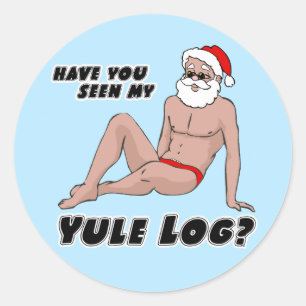 Sticker Rond Avez-vous vu mon journal de yule ?