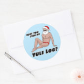 Sticker Rond Avez-vous vu mon journal de yule ? (Enveloppe)
