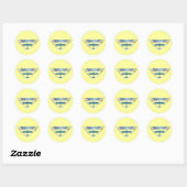 Sticker Rond Aviateur (Feuille)
