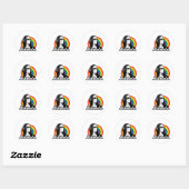 Sticker Rond Aviateurs Rainbow Kamala (Feuille)