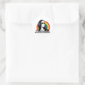 Sticker Rond Aviateurs Rainbow Kamala (Sac)